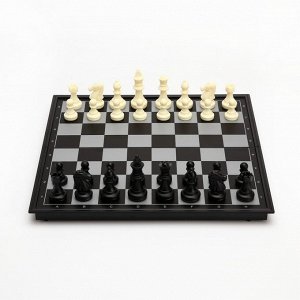 Магнитные шахматы, шашки и нарды «3 в 1», набор 32x32 см, настольные игры.