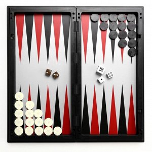 Магнитные шахматы, шашки и нарды «3 в 1», набор 32x32 см, настольные игры.