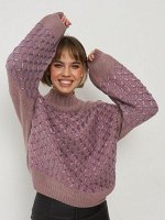 Джемпер женский 7222-40125   20838/16899-4 пепел розы/лаванда
