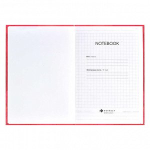 Записная книжка, формат А6+, 120х165 мм, 96 листов, интегральный переплёт, матовая ламинация.