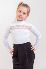 Блузка &quot;Кружевница&quot;,дл. рук, белый