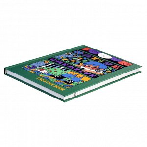 Записная книжка, формат А5, 140x200 мм, 96 листов, твёрдый переплёт 7БЦ, матовая ламинация, выборочный УФ-лак