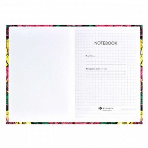 Записная книжка "Notebook", 120х170 мм, 80 листов, твёрдый переплёт, матовая ламинация.