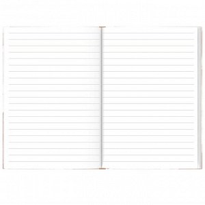 Записная книжка "Notebook", формат А6, 105х140 мм, 80 листов, твёрдый переплёт 7БЦ, матовая ламинация, глиттер + тиснение фольгой