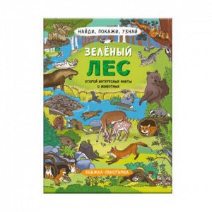 Книжка-картинка для детей. Серия "Найди, покажи, узнай" ЗЕЛЁНЫЙ ЛЕС