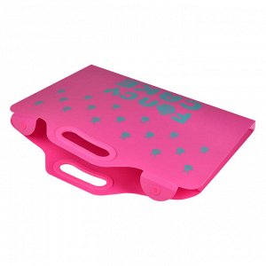 Папка для школьных тетрадей пластиковая, формат А4, 550 мкм, розовый