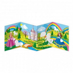 Книжка-картинка с многоразовыми наклейками Сказочные принцессы