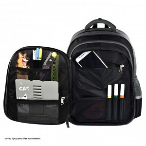 Рюкзак школьный, 29х38.5х13.5 см, полиэстер, высокая печать, 2 отделение (-я)