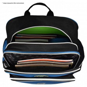ФЕНИКС+ Рюкзак школьный, 29х38х14 см, полиэстер, резиновая нашивка, шелкография, 2 отделение (-я)