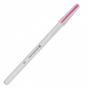 Ручка шариковая, 1.0 мм, цвет чернил: розовый, тиснение серебряной фольгой