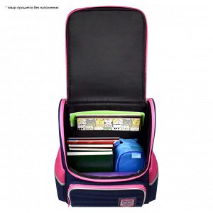 Рюкзак школьный, 30,5x38x16 см, полиэстер, пластиковая нашивка, резиновая нашивка, шелкография в одну краску, 1 отделение (-я)