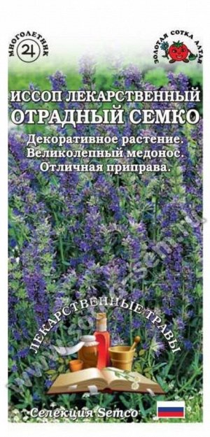 Пряность Иссоп Отрадный Семко ЦВ/П (Сотка) 0,5гр раннеспелый многолетник