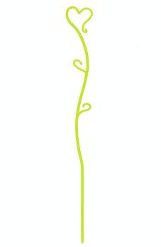 Держатель для Орхидей Сердце Зелёный Н-55/335 (Пластик)