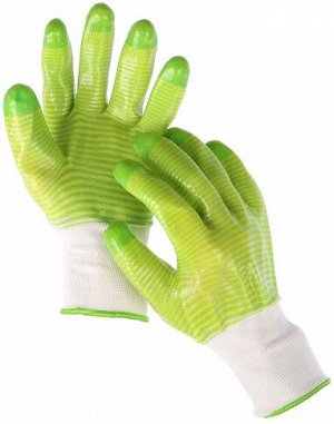 Перчатки прорезиненные Салатовые Greengo
