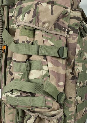 Рюкзак для ружья камуфляж Multicam (75 л) (CH-10) №64(35) - Фронтальный доступ к внутреннему объему рюкзака, встроенный чехол для переноски длинногабаритного оружия, верхний грузовой отсек для перенос