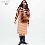 UNIQLO MARNI - трикотажное платье из смеси мериноса без рукавов - коричневый
