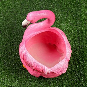 Фигурное кашпо "Фламинго"
