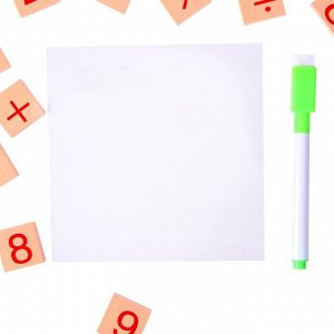 Набор для изучения счёта, палочки, плашки, досочка и маркер в наборе