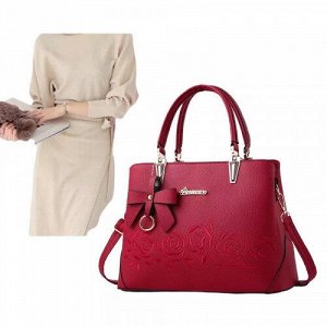 Женская кожаная сумка 8804-24 RED