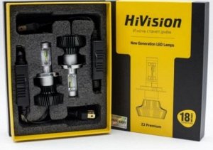 Лампа светодиодная "HiVision" Headlight Z2 Premium (H4, 6000K) комплект - 2 лампы