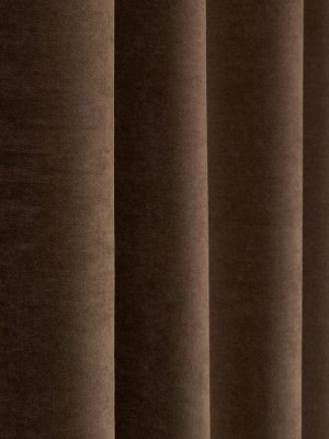 Комплект штор  КАНВАС (эффект замши) цвет коричневый: 2 шторы по 150 см