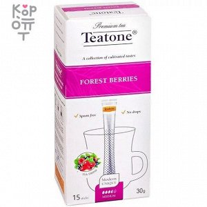 Чай в стиках для чашек с ароматом лесных ягод, Teatone, 15 стиков по 1.8г