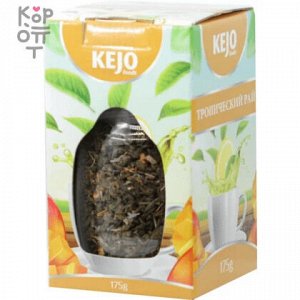 KEJO FOODs - Ароматизированный зелёный чай с кусочками фруктов. "Райское яблоко" мягкая упаковка 200гр.