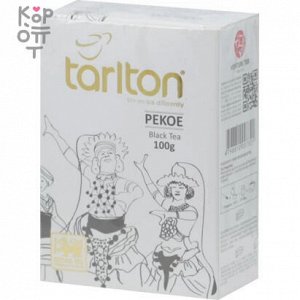 Tarlton Black Tea Pekoe - ТАРЛТОН черный чай ПЕКОЕ. 100гр.