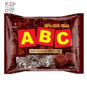 Lotte ABC Milk Chocolate - Молочный шоколад 65гр. Коробка, 20шт.