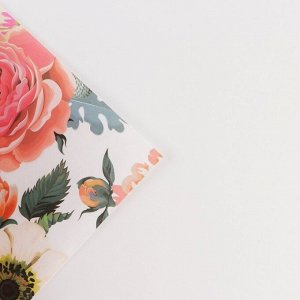 Бумага упаковочная крафтовая «Цветы», 50 x 70 см
