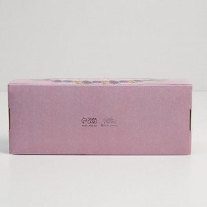 Коробка для кондитерских изделий с окном «Ягодная», 26 х 10 х 8 см