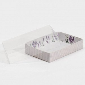 Коробка для макарун с подложками «Лаванда», 17 х 12 x 3,5 см
