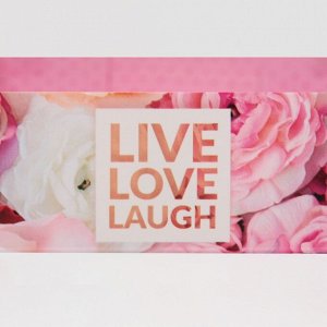 Коробка для макарун «Live love laugh», 17 x 12 x 3 см