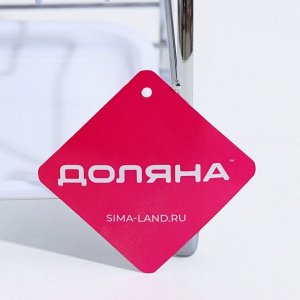 Сушилка для стаканов, 25x13.5x21 см, серая