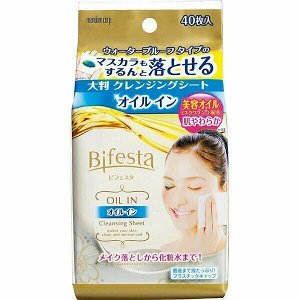 Салфетки для удаления макияжа влажные "Bifesta Oil In" с органическим маслом сквалан, 40шт