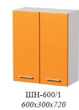 Шн-600/1 600*300*720 полка по середине глянец Корпус тумбы ЛДСП (белый)