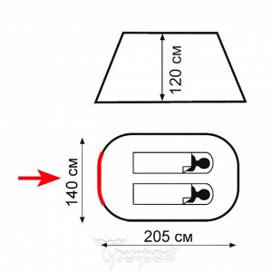 Быстросборная палатка POP Up 2 V2 (TTT-033) Totem