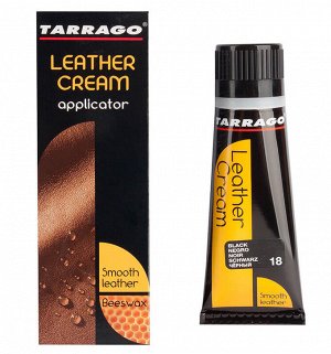 Tarrago- Крем тюбик с губкой Leather cream, большой, небесно голубой, 058, 75 мл.