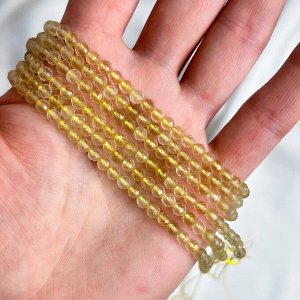 Бусины для украшений из Лимонного кварца огранка