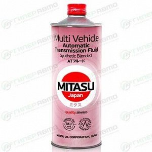 Масло трансмиссионное Mitasu Multi Vehicle ATF, полусинтетическое, универсальное для АКПП, 1л, арт. MJ-323/1