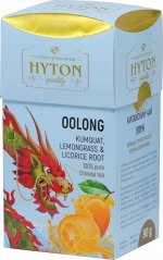 Чай бирюзовый HYTON Китайский УЛУН, КУМКВАТ, ЛЕМОНГРАСС И КОРЕНЬ ЛАКРИЧНИКА