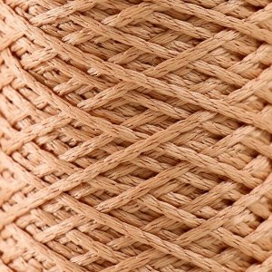 Шнур для вязания 100% полиэфир 1мм 200м/75±10гр (05-розово-бежевый)