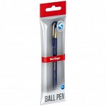 Ручка шариковая Berlingo &quot;xGold&quot; синяя, 0,7мм, игольчатый стержень, грип, пакет