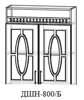 Шкаф навесной ДШН-800/Б