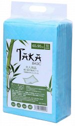 Пеленки впитывающие TAKA BASIC (эконом) для взрослых бамбуковые 60*90 10 шт