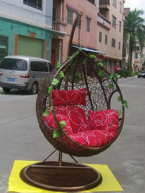 Кресло подвесное из ротанга