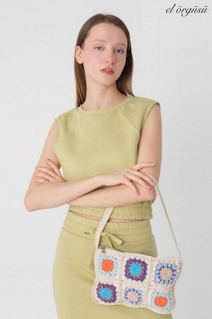 Вязаная сумка с рукавами Stone Crochet