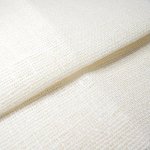 Ткань декоративная мешковина 220г/м2 Белый 50*50см 100% лен