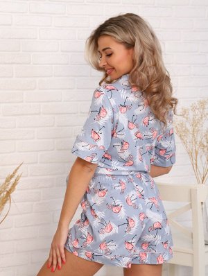 Пижама женская ПЖ-045 Фламинго(светлые) распродажа