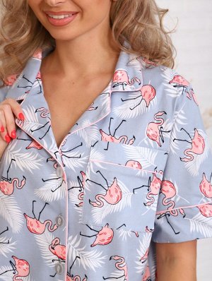 Пижама женская ПЖ-045 Фламинго(светлые) распродажа